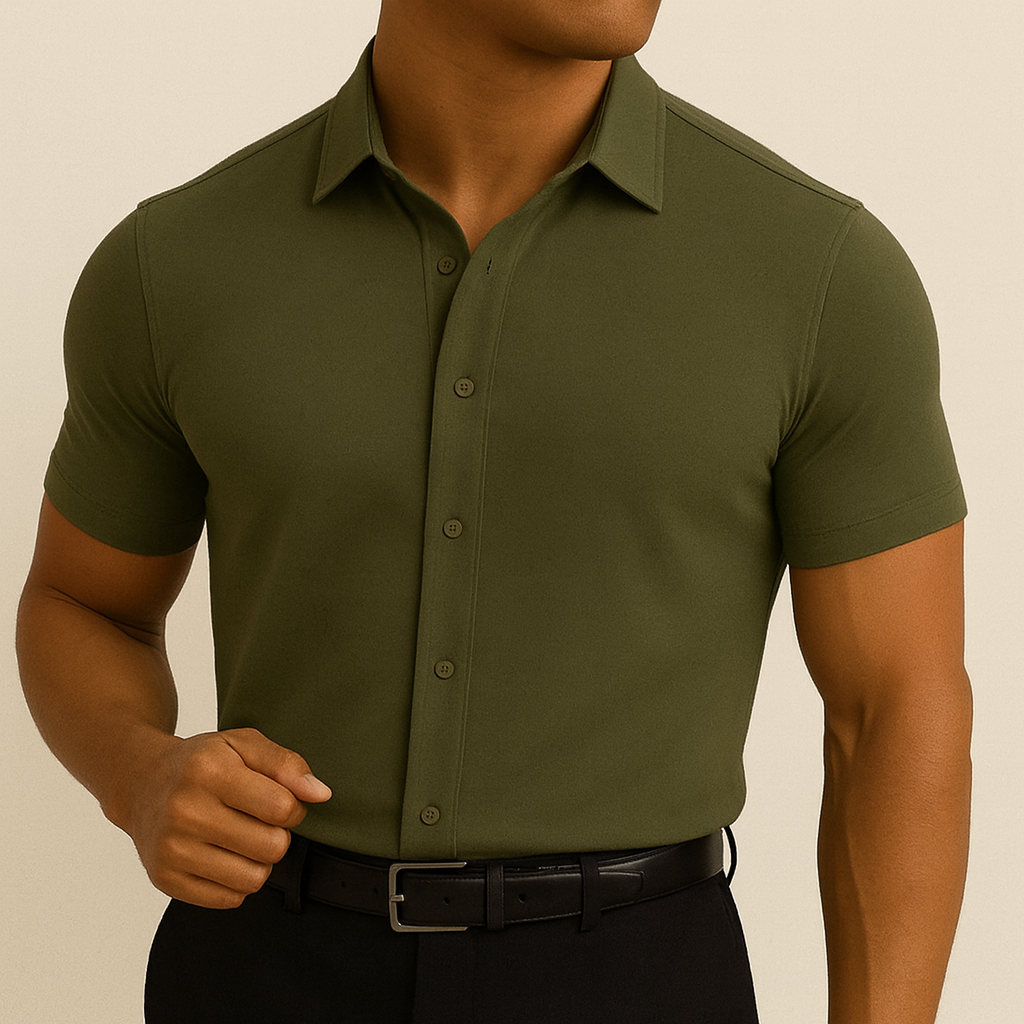 Executive-Stretch-Kurzarmhemd