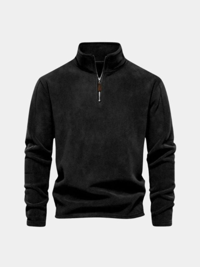 Men’s Knit Sweater – Alpine Quarter Zip Casual Everyday Knitwear