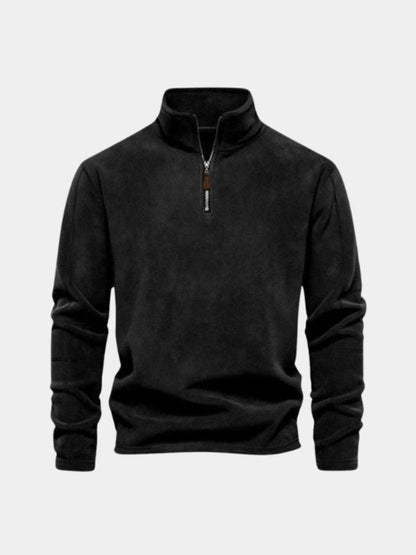 Men’s Knit Sweater – Alpine Quarter Zip Casual Everyday Knitwear