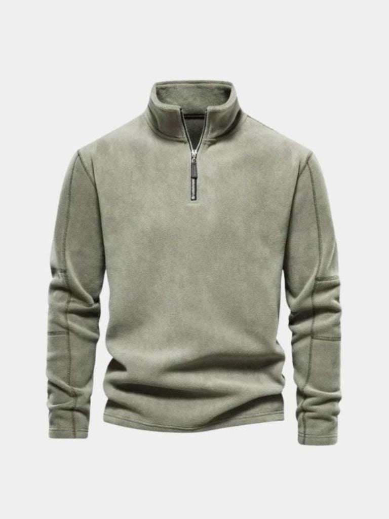 Men’s Knit Sweater – Alpine Quarter Zip Casual Everyday Knitwear