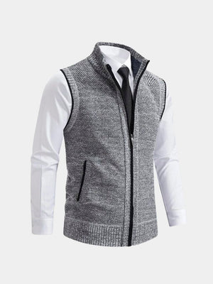 Men’s Knit Sweater – Elegant Full Zip Casual Everyday Knitwear