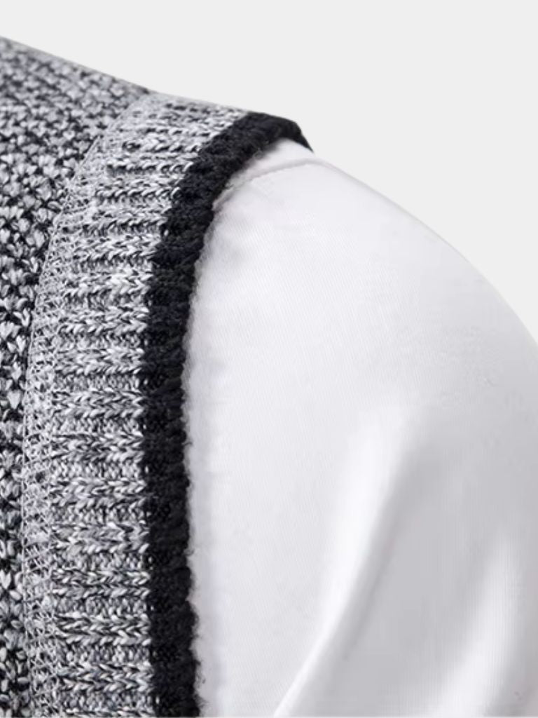 Men’s Knit Sweater – Elegant Full Zip Casual Everyday Knitwear